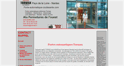 Desktop Screenshot of porte-automatique-coulissante.com