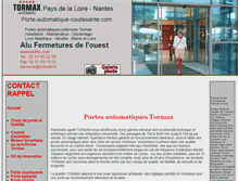 Tablet Screenshot of porte-automatique-coulissante.com